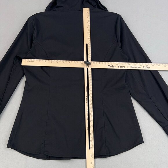 Soft Surroundings Shirt Womens Small Black Ruffle Wire Double Collar Structured - Picture 10 of 15